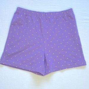 Girl's purple Polka Dots Shorts